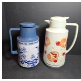 Thermal Beverage Carafes with Floral Designs