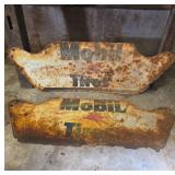 Mobil Tires Metal Sign, 22 In Wide