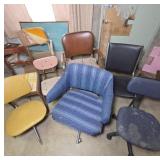 8 Chairs in Rough Condition
