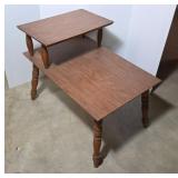 Two-Tier Wooden Table