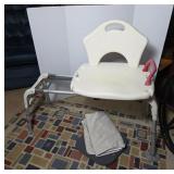 Adjustable Transfer Bench With Backrest