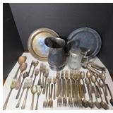 Flatware with Glass Stein and Plates