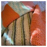 Crocheted Blankets in Various Patterns