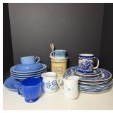 Blue Ceramic Dinnerware Collection