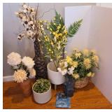 Decorative Vases and Faux Plants