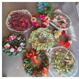 Decorative Wreath Collection with Mixed Florals