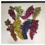 Glass Grape Cluster Decorations