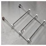 Chrome Wall-Mounted Towel Rack