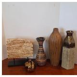 Decorative Sculptures and Vases, Mixed Materials