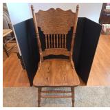 Vintage Wooden Chair With Spindles