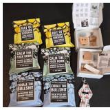 Variety of Shower Steamers and Wood Toy