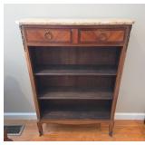 Wood Display Cabinet With Stone Top