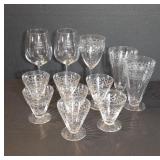 Engraved Crystal with Etched Design