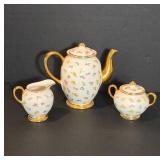 Kingwood Floral Teapot with Creamer and Sugar