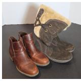 Women's Timberland and Bass Size 8 Boots