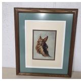 Framed Horse Artwork With Wooden Frame