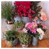 Containers With Removable Fake Plants