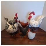 Chicken and Rooster Figures