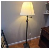 Metal Swing Arm Floor Lamp with Shade