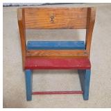 Wooden Folding Chair With Painted Slats