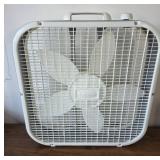 Lasko White Box Fan with Handle