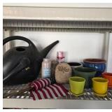 Garden Items with Ceramic and Stone Pieces