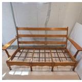 Wooden Frame Sofa with Metal Supports
