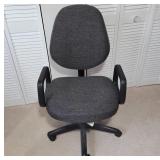 Adjustable Office Chair in Gray Fabric