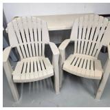 Plastic Patio Chairs in Neutral Finish