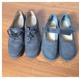 Women's Black Shoes With Leather Uppers