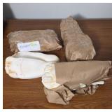 Plaster Casts of Feet with Packaging