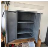 Dark Gray Plastic Storage Cabinet