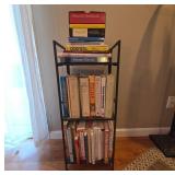 Metal Shelving Rack With Books