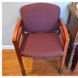 Wood-Framed Upholstered Armchair