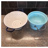 Enamel and Metal Colanders