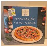 Pizza Baking Stone and Rack Set