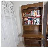 Brown Laminate Wood Hutch Cabinet