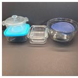 Anchor Hocking Glassware and Lidded Bowls