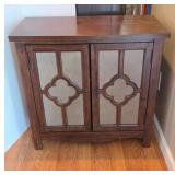 Wooden Cabinet With Decorative Doors