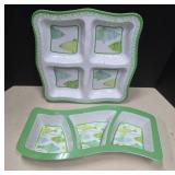 Plastic Divided Serving Dishes