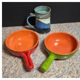 De Silva Bowls and Handcrafted Ceramic Mug