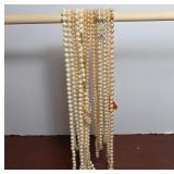 Imitation Pearl Necklaces with Clasps