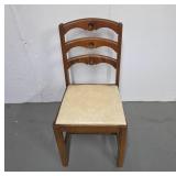 Wooden Chair With Vinyl Seat