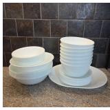 Corelle Vitrelle White Dinnerware Set