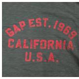Green GAP T-Shirt With Red Text