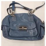 Coach Blue Leather Shoulder Bag