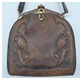 Early 20th Century Leather Handbag