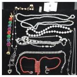 Costume Jewelry Lot with Beaded Necklaces