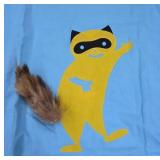 Light Blue Outfit with Raccoon Graphic