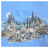 Wolf Graphic Blue Anvil Shirt 2X